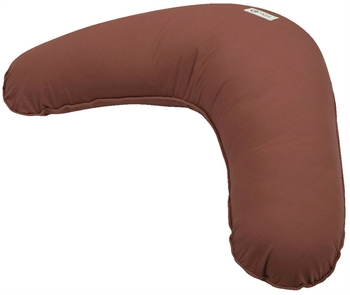 Nursing pillow - Müsli - 75x35 cm - Organic cotton - Solid fudge - Dark rose