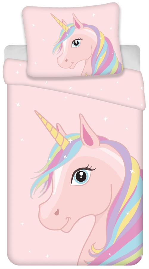 Unicorn bedding - 100% cotton - Children\'s bedding 140x200 cm - Rainbow unicorn