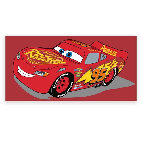 Bath Towel - Lightning McQueen Towel - Cars - 70x140 cm - 100% Soft Cotton