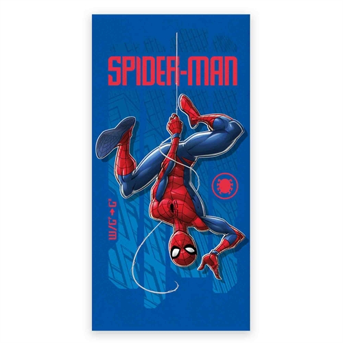 Bath Towel - Blue Spiderman Towel - 70x140 cm - 100% Soft Cotton