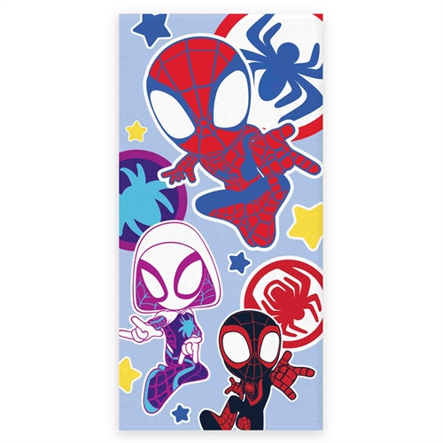 Bath Towel - Light Blue Spidey Towel - 70x140 cm - 100% Soft Cotton