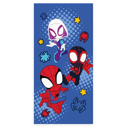 Bath Towel - Blue Spidey Towel - 70x140 cm - 100% Soft Cotton