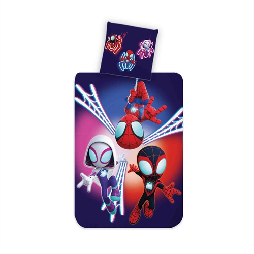 Children\'s bedding 140x200 cm - Spidey bedding set with reversible design - 100% cotton