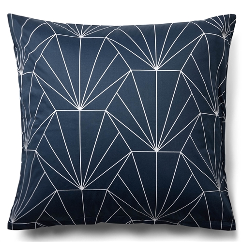 Pillowcase 60x63 cm - Hexagon - dark blue - 100% Cotton satin