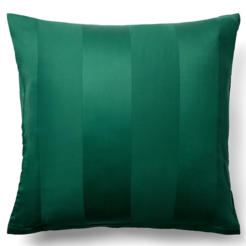 Pillowcase 60x63 cm - 100% cotton satin - Lone green - Striped, jacquard woven pillowcase - Extra soft pillowcase from By Borg