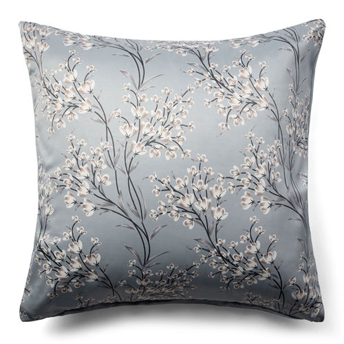 Floral Pillowcase 60x63 cm - Light Blue Reversible Design Pillowcase - Satin Pillowcase - IN Style