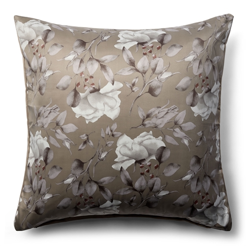 Floral Pillowcase 60x63 cm - Brown Reversible Pillowcase - Satin Pillowcase - IN Style
