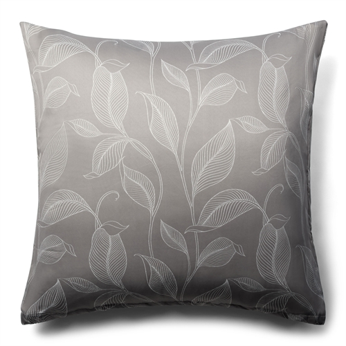 Pillowcase 60x63 cm - Sand-colored pillowcase with leaves - Satin pillowcase - IN Style
