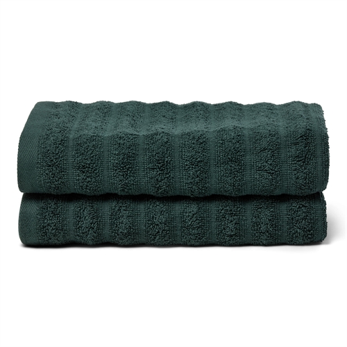 Towels 2 pcs. 100% combed cotton - Soft green towels 50x100 cm from Borg Living