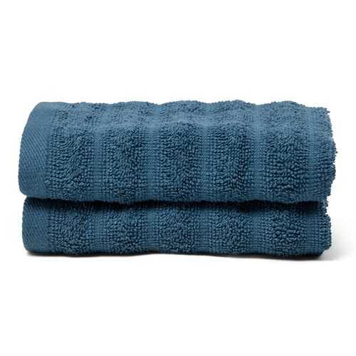 Guest Towels 2 pcs. in 100% combed cotton - Soft blue towels 30x50 cm from Borg Living