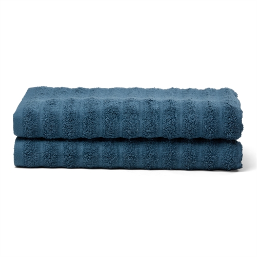 Bath Towels 2 pcs. in 100% combed cotton - Soft blue towels 70x140 cm from Borg Living