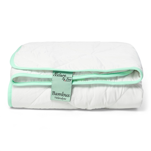 Bamboo king size all-season duvet - 100% hypoallergenic bamboo filling - 240x220 cm - Nature By Borg bamboo duvet with soft bamboo bolster