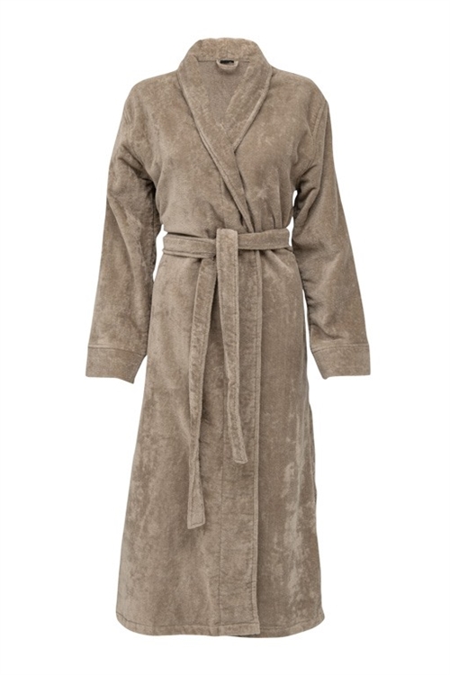 Dressing gown - Size S/M - Swan beige - 100% extra fine cotton - Høie of Scandinavia