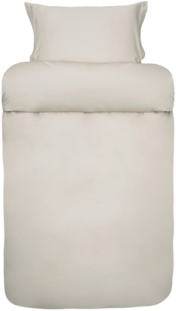 Satin woven bedding 140x220 cm - Beige bedding set in 100% Egyptian cotton - Elegance - Høie Of Scandinavia bed linen