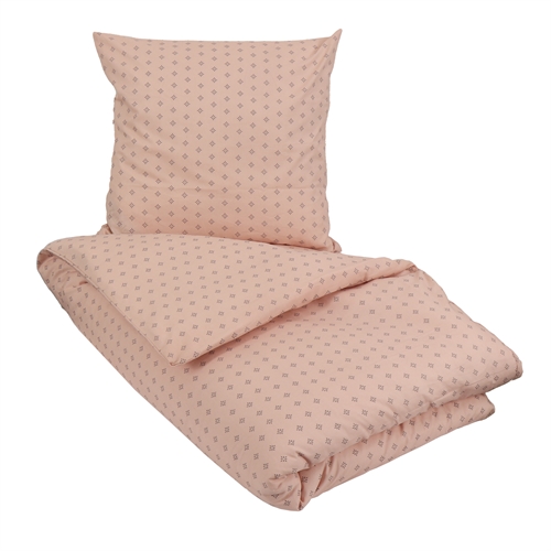 Double duvet cover 200x220 cm - Iben peach - Bed set in 100% organic cotton - Soft & Pure double duvet cover