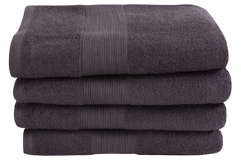 Bath Sheet - 100% Soft Cotton with High Absorbency - 100x150 cm - Anthracite - Large Towel from Danish By Borg