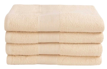 Bath Sheet - 100% Soft Cotton with High Absorbency - 100x150 cm - Cream Colored - Large Towel from Danish By Borg