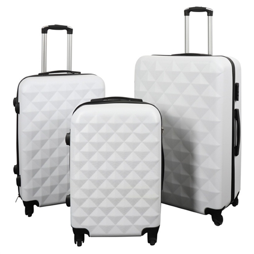 Suitcase offer - Set of 3 - Exclusive hard-shell luggage set offer - Diamond white