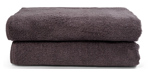 Towels - 2 pcs. 50x100 cm - Dark grey - 100% Cotton - Towel set from Nordic Textile
