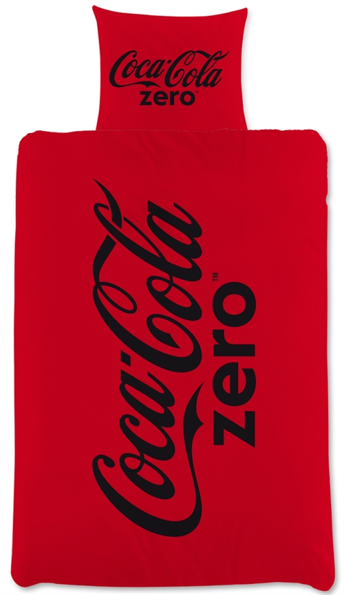 Coca Cola Zero bedding - 140x200 cm - Bed linen with a 2-in-1 design - 100% cotton bedding set