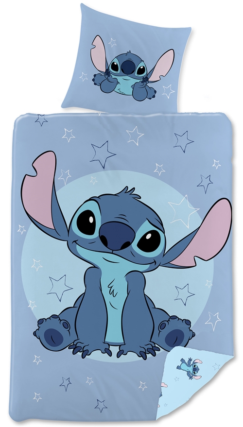 Stitch Bedding - 140x200 cm - From Lilo and Stitch - Reversible design - 100% cotton bedding set