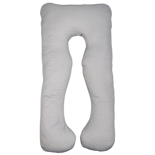 Pregnancy pillow in soft velour - U-Shaped - Body pillow with soft velour cover - Nordstrand Home