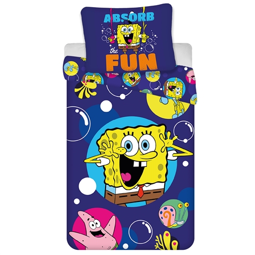 SpongeBob SquarePants bedding 140x200 cm - Reversible bedding set with SpongeBob SquarePants - 100% soft cotton bed linen