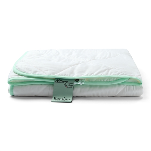 Bamboo summer duvet - 100% hypoallergenic bamboo filling - 140x200 cm - Nature By Borg bamboo duvet with soft bamboo bolster
