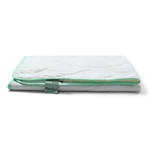 Junior bamboo duvet - 100% hypoallergenic bamboo filling - Summer duvet 100x140 cm - Nature by Borg junior duvet with soft bamboo bolster 