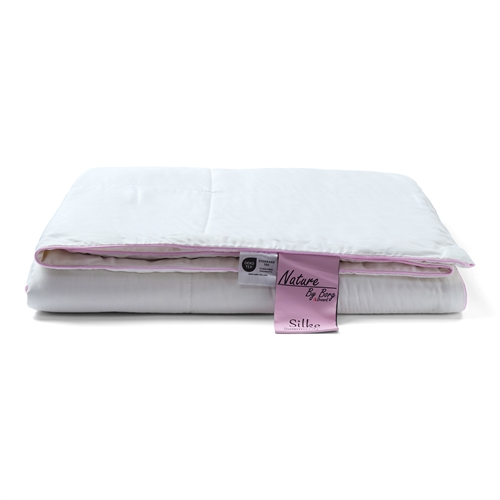 Silk duvet with 100% Mulberry silk filling - 140x220 cm - Summer duvet with soft bamboo bolster - Nature by Borg duvet
