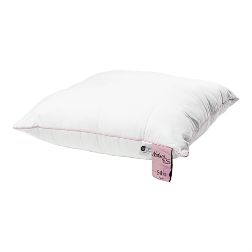 Silk pillow with perfect support - 100% Soft bamboo bolster - 60x63 cm - 3 chamber pillow - Nature By Borg pillow