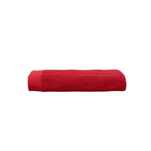 Bath Sheet - 100% Soft Cotton with High Absorbency - 100x150 cm - Red - Large Towel from Danish By Borg