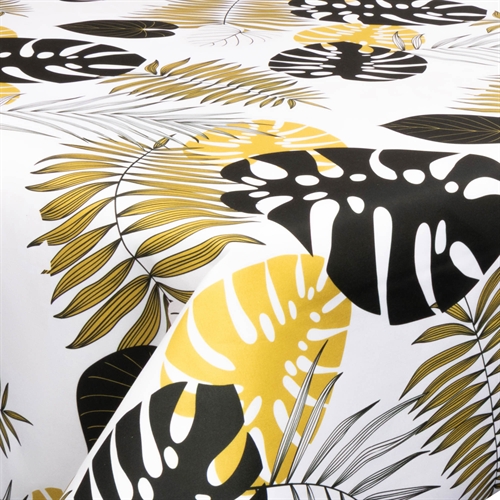 Textile wax cloth with acrylic coating - 30 meters on a roll - Big brown leaves - 140 cm wide textile cloth
