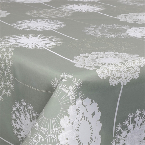 Textile wax cloth with acrylic coating - 30 meters on a roll - Flower black - 140 cm wide textile cloth