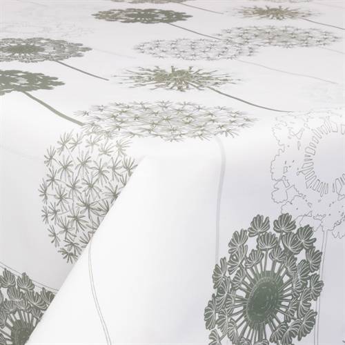 Textile Oilcloth - 140 cm wide - 30 meters roll - Flower Green - Oilcloth with acrylic coating