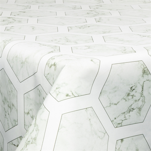 Textile wax cloth with acrylic coating - 30 meters on a roll - Marble beehive grey - 140 cm wide textile cloth