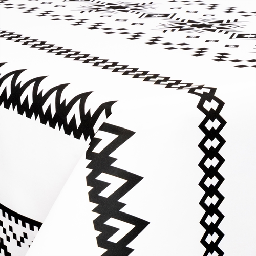 Textile wax cloth with acrylic coating - 30 meters on a roll - Nordic pattern - 140 cm wide textile cloth