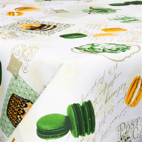 Textile wax cloth with acrylic coating - 30 meters on a roll - Green delight - 140 cm wide textile cloth