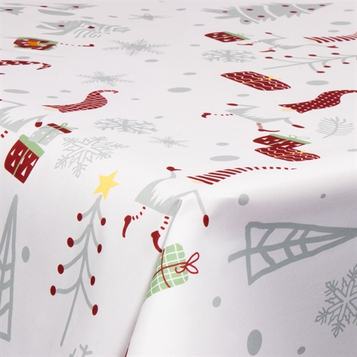 Textile wax cloth with acrylic coating - With Christmas motif - Christmas gnome - 140 cm wide - By the meter