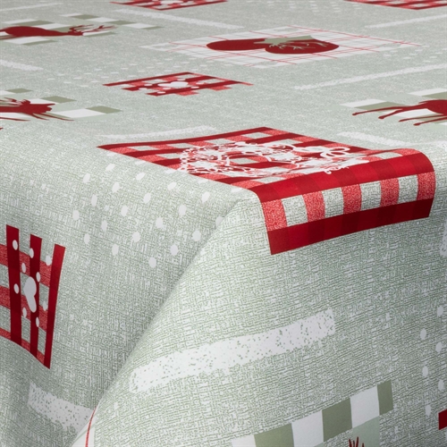 Textile wax cloth with acrylic coating - 30 meters on a roll - With Christmas motif - Reindeer - 140 cm wide textile cloth