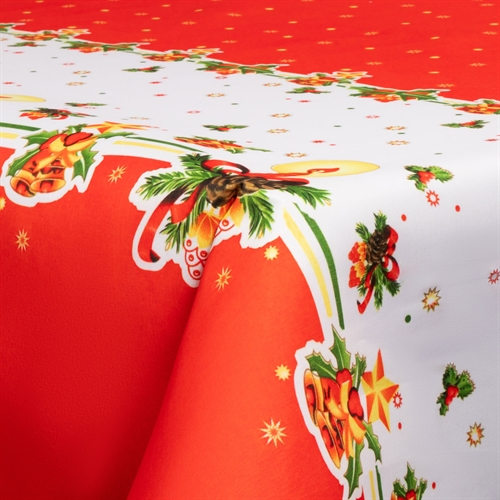 Textile wax cloth with acrylic coating - With Christmas motif - Christmas lights - 140 cm wide - By the meter