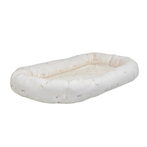 Babynest - Soft babynest 86 cm long - Cute rabbit collection for baby - Cotton baby nest - Nordstrand Home baby accessories