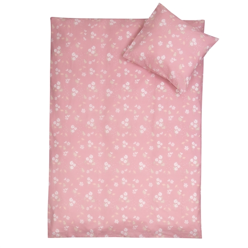 Junior bedding 100x140 cm - Light pink junior bedding set with rabbits - 100% soft cotton bed linen - Nordstrand Home