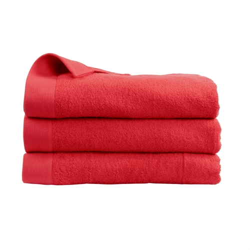 Bath Towel - 100% Soft Cotton with High Absorbency - 70x140 cm - Red Bath Towel from Danish By Borg