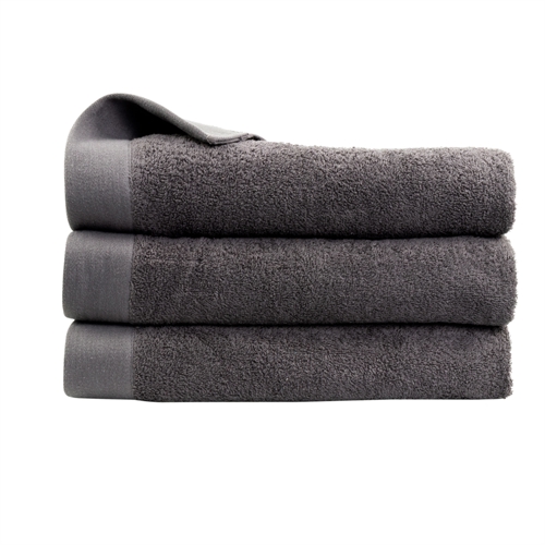 Bath Sheet - 100% Soft Cotton with High Absorbency - 100x150 cm - Dark Gray - Large Towel from Danish By Borg