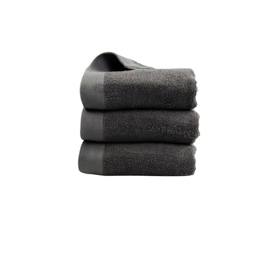 Guest Towel - 100% Soft Cotton with High Absorbency - 40x60 cm - Dark Gray Towel from Danish By Borg