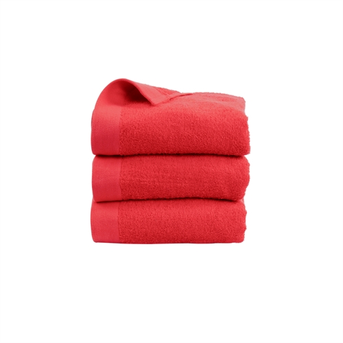 Guest Towel - 100% Soft Cotton with High Absorbency - 40x60 cm - Red Towel from Danish By Borg