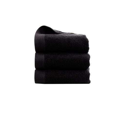 Guest Towel - 100% Soft Cotton with High Absorbency - 40x60 cm - Black Towel from Danish By Borg