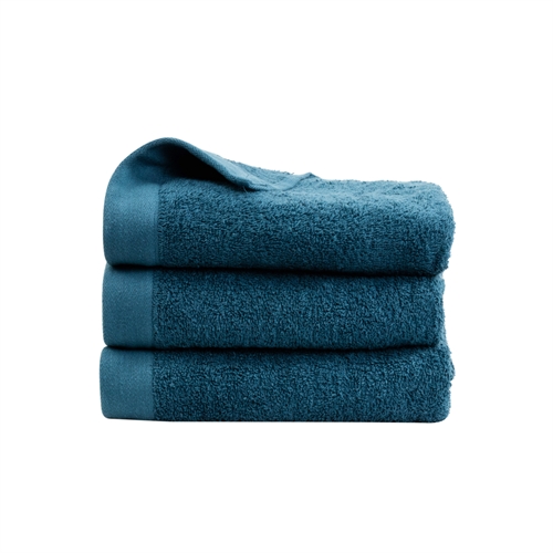 Towel - 100% Soft Cotton with High Absorbency - 50x100 cm - Dark Blue Towel from Danish By Borg