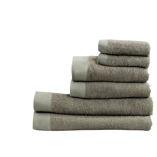 Towel package with 6 pcs. - 100% Soft cotton with high absorbency - Light green towels from Danish By Borg